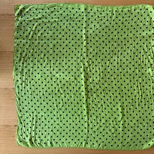 Vintage Retro Honey Green Polka Dot Scarf